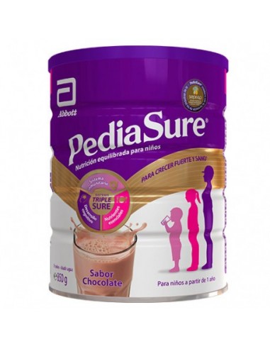 PEDIASURE POLVO 1 LATA 850 G SABOR CHOCOLATE