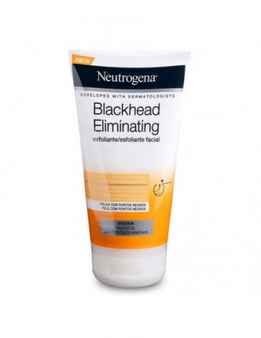 Neutrogena Blackhead Eliminating Exfoliante Facial Con Acido Salicilico Purificante 1 Envase 150 Ml