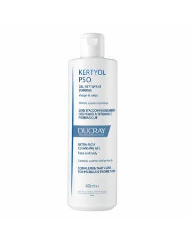 Kertyol Pso Gel Limpiador Sobregraso Ducray 1 Envase 400 Ml