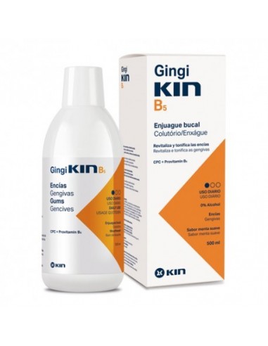 GINGIKIN B5 ENJUAGUE BUCAL 1 FRASCO 500 ML SABOR MENTA SUAVE