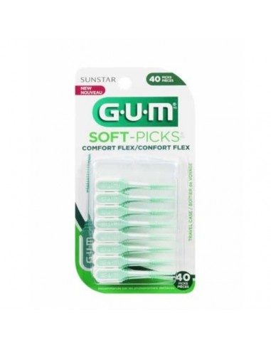 Cepillo Interdental Gum Soft-Picks Comfort Flex Talla S 40 Unidades