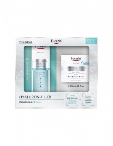 Cofre Eucerin Hyaluron Filler Ultra Light Anti Edad 3 X Effect + Dia Fps15