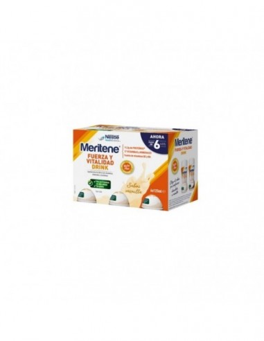 Meritene Fuerza Y Vitalidad Drink 6 Unidades 125 Ml Pack Sabor Vainilla