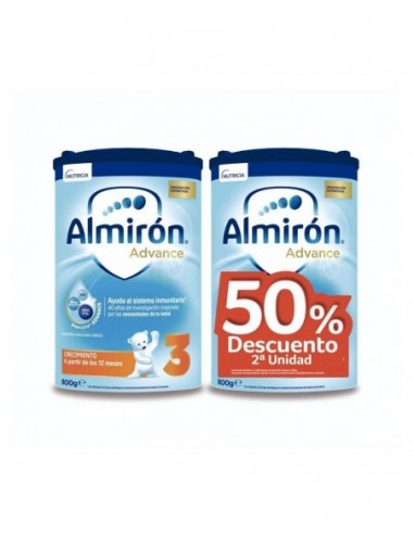 Almiron Advance + Pronutra 3 2 Envases 800 G Pack Ahorro 50%