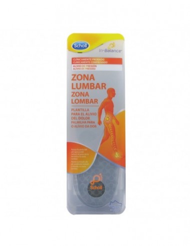 PLANTILLAS ZONA LUMBAR SCHOLL IN-BALANCE 1 PAR TALLA S