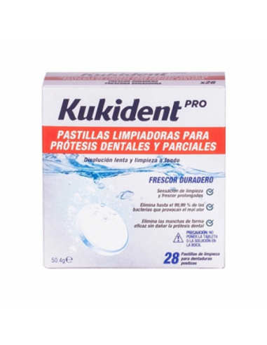 Kukident Pastillas Limpiadoras 28 Pastillas