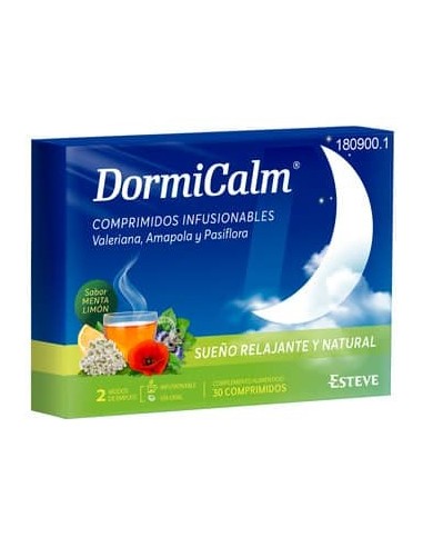 DORMINATUR VALERIANA 30 COMPRIMIDOS INFUSIONABLES SABOR MENTA Y LIMON