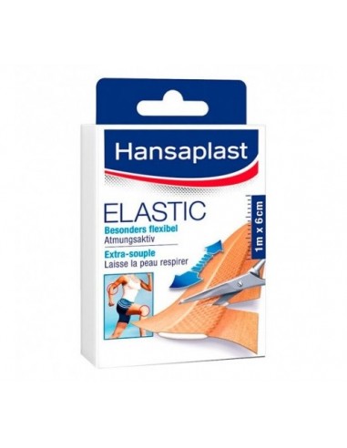 Hansaplast Elastic Aposito Adhesivo Tira 1 M X 6 Cm