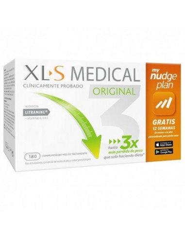 Xls Medical Original Captagrasas Nudge 180 Comprimidos