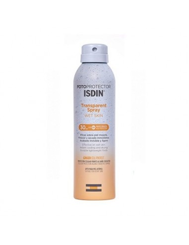 Fotoprotector Isdin Spf 30 Spray Transparent Wet Skin 1 Envase 250 Ml