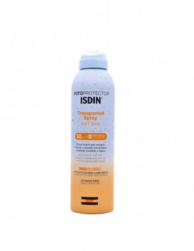 Isdin Fotoprotector Transparent Spray Wet Skin Spf 50 1 Envase 250 Ml