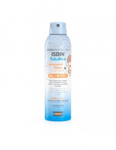 Fotoprotector Isdin Spf 50 Pediatrics Spray Transparent Wet Skin 1 Envase 250 Ml