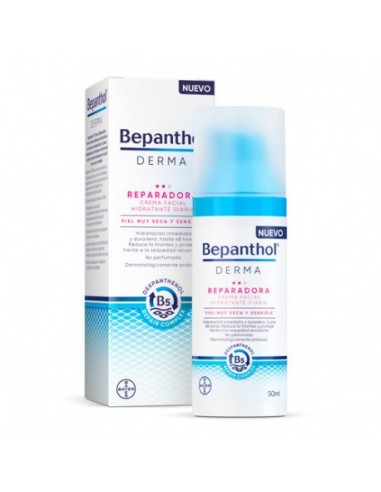 Bepanthol Derma Reparadora Crema Facial Hidratante Diaria 1 Envase 50 Ml