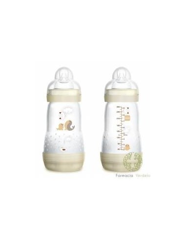 BIBERON ANTICOLICO EASY START ANTI-COLIC 2 UNIDADES 260 ml PACK DOBLE A