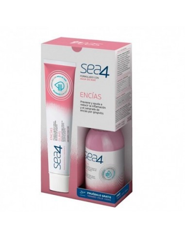 Sea4 Encias Pack Promocional Colutorio 1 Envase 500 Ml + Pasta Dentifrica 75 Ml