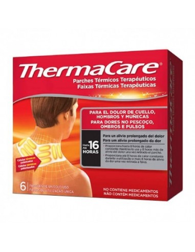 Thermacare Parche Termico Cuello Hombro Muñeca 6 Parches