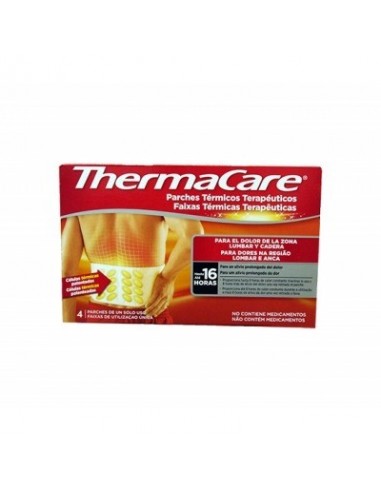 Thermacare Parche Termico Zona Lumbar Cadera 4 Parches