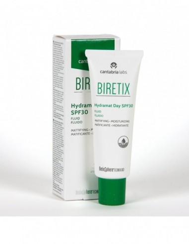 Biretix Hydramat Day Spf 30 Fluido Matificante Hidratante 1 Envase 50 Ml