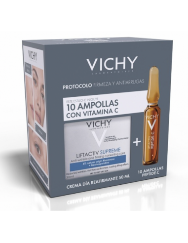 Cofre Vichy Liftactive Supreme Piel Seca + 10 Ampollas Vitamina C