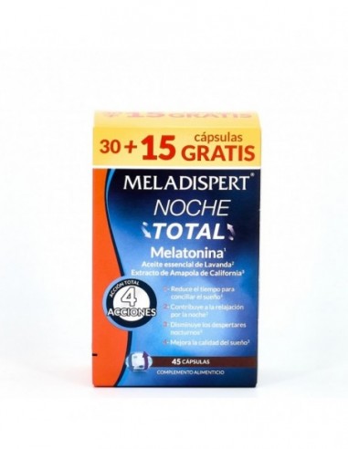 Meladispert Noche Total 30 + 15 Capsulas Pack Ahorro