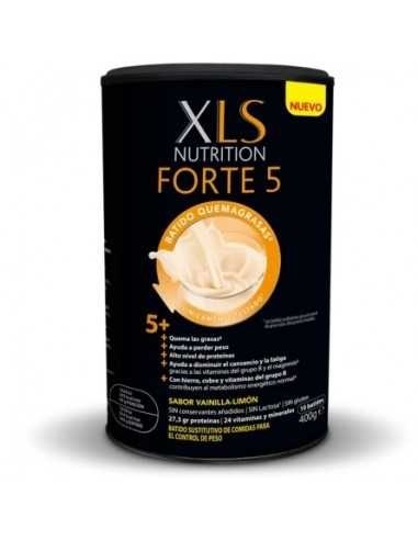 Xls Nutrition Forte 5 Quemagrasas Batido Sustitutivo 1 Envase 400 G Sabor Vainilla-Limon