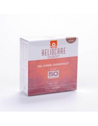 Heliocare Spf 50 Compacto Oil Free 1 Envase 10 G Color Brown