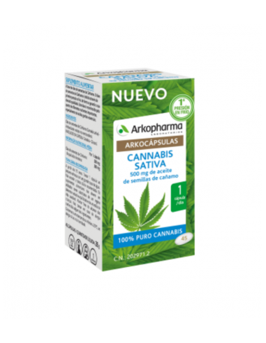 Arkocapsulas Cannabis Sativa 45 Capsulas