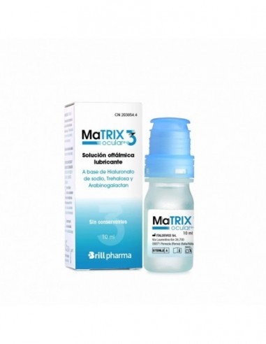 Matrix Ocular 3 Solucion Oftalmica Lubricante 1 Envase 10 Ml