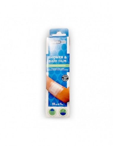 Salvelox Med Shower & Bath Film Aposito Adhesivo 1 Unidad 1 M X 15 Cm