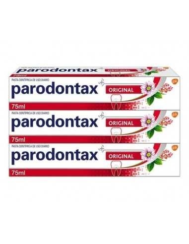 PARODONTAX ORIGINAL 3 UNIDADES 75 ML SABOR MENTA Y JENGIBRE