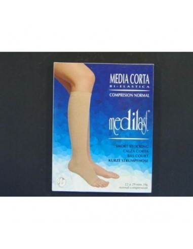 Media Corta (A-D) Compresion Normal Medilast Talla 10