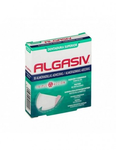 Algasiv Almohadillas Adhesivas Protesis 18 Unidades Superiores