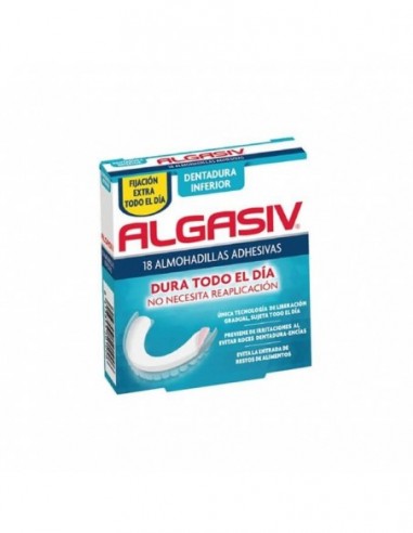 Algasiv Almohadillas Adhesivas Protesis 18 Unidaes Inferiores