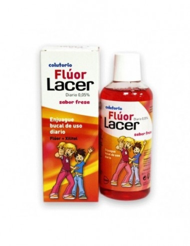 Lacer Colutorio Fluor Diario 0,05 % 1 Envase 500 Ml Sabor Fresa