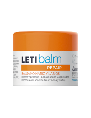 Letibalm Balsamo Reparador Nariz Y Labios Pediatrico 1 Envase 10 Ml