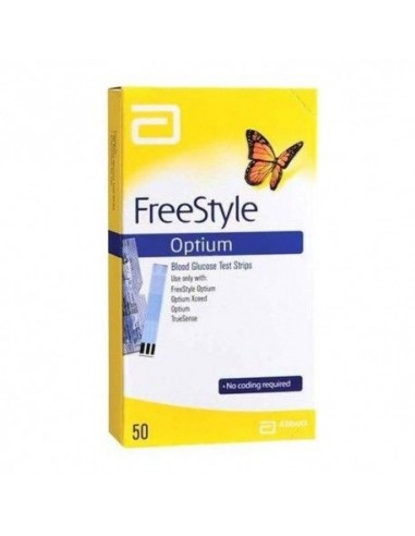 Tiras Reactivas Glucemia Freestyle Optium 50 Unidades