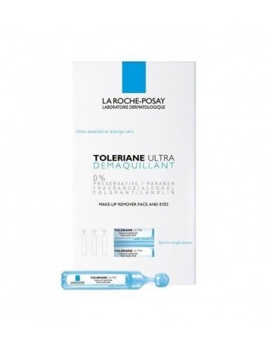 Toleriane Ultra Desmaquillante Ojos Y Rostro La Roche Posay 30 Unidades 5 Ml