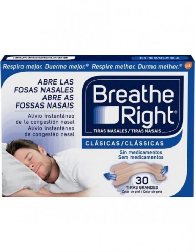 Breathe Right Clasicas Tira Adh Nasal 10 Unidades Talla Pequeña-Mediana