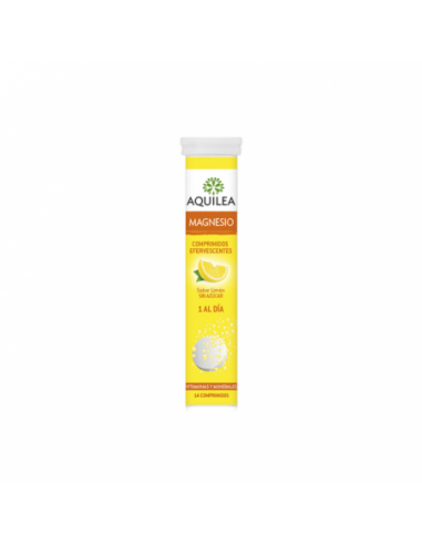 AQUILEA MAGNESIO 375 mg 14 COMPRIMIDOS EFERVESCENTES SABOR LIMON