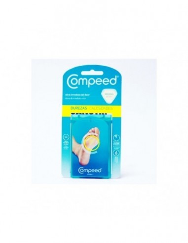 Compeed Durezas Hidrocoloide Talla Mediana 6 Unidades