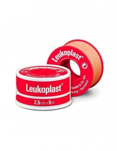 ESPARADRAPO LEUKOPLAST 1 UNIDAD 5 M X 2,5 CM COLOR CARNE