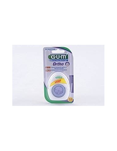 Gum Ortho Floss Sin Cera Ortodoncias Seda Dental 1 Envase