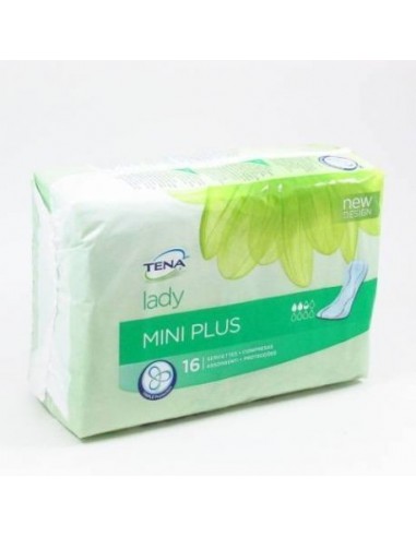 Absorbente Incontinencia Orina Ligera Tena Discreet Mini Plus 16 Unidades