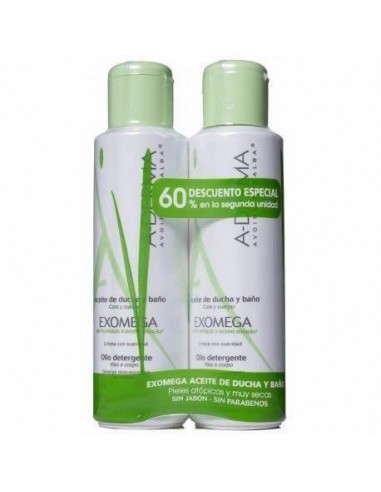 A-Derma Exomega Control Aceite Limpiador Emoliente 1 Envase 500 Ml