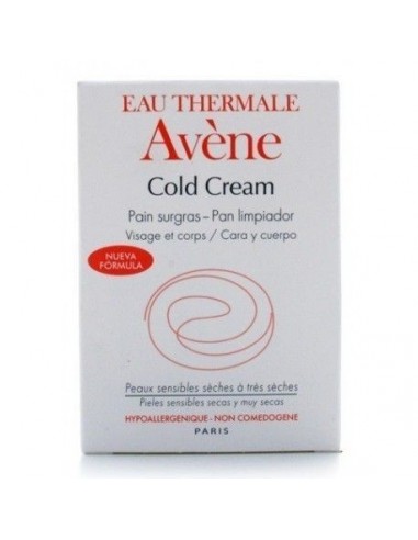 Avene Cold Cream Pan Limpiador Sobregraso 1 Envase 100 G