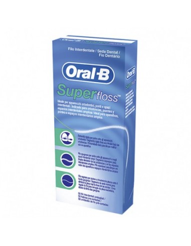 Oral-B Superfloss Seda Dental Menta 50 Unidades