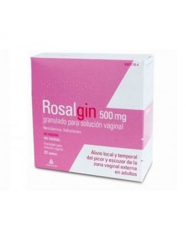 Rosalgin 500 Mg 20 Sobres Granulado Para Solucion Vaginal