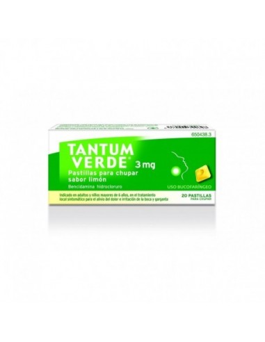 Tantum Verde 3 Mg 20 Pastillas Para... Tantum Verde 3 Mg 20 Pastillas Para...