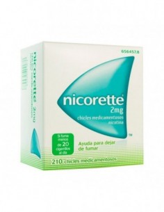 Nicorette 2 Mg 210 Chicles...