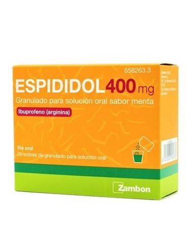 ESPIDIDOL 400 MG 20 SOBRES GRANULADO PARA SOLUCION ORAL (SABOR MENTA)